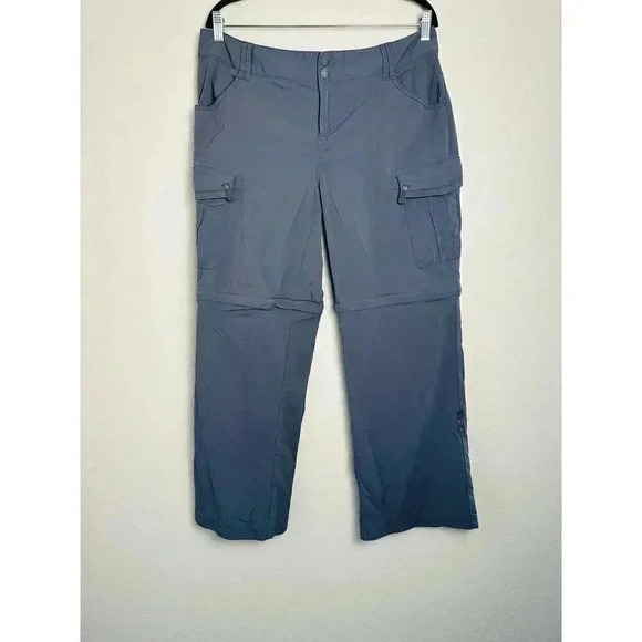 PrAna Sage Convertible Pants Women's 14 Charcoal Gray - Picture 7 of 12